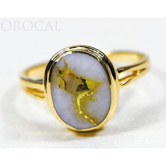Orocal Gold Quartz Ladies Ring RLL1348Q-Destination Gold Detectors