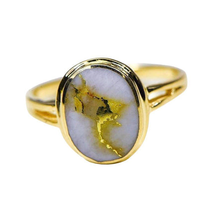 Orocal Gold Quartz Ladies Ring RLL1348Q-Destination Gold Detectors