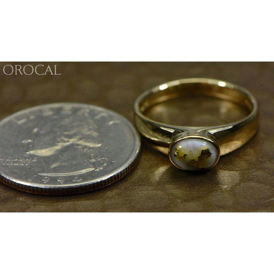 Orocal Gold Quartz Ladies Ring RLL1427Q-Destination Gold Detectors