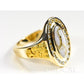 Orocal Gold Quartz Ladies Ring with Diamonds RL1049DQ-Destination Gold Detectors