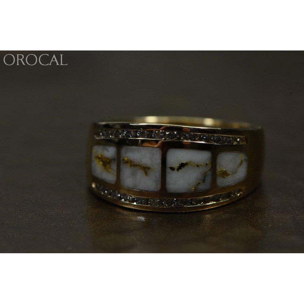 Orocal Gold Quartz Ladies Ring with Diamonds RL1075DQ-Destination Gold Detectors