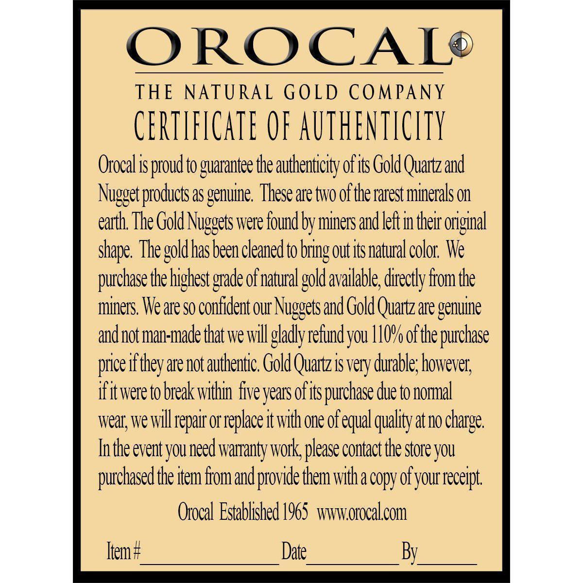 Orocal Gold Quartz Ladies Ring with Diamonds RL1107DQ-Destination Gold Detectors