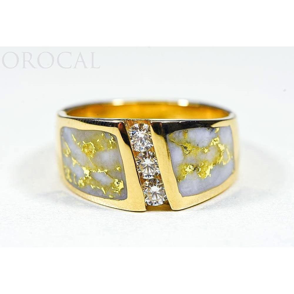 Orocal Gold Quartz Ladies Ring with Diamonds RL470LD45Q-Destination Gold Detectors