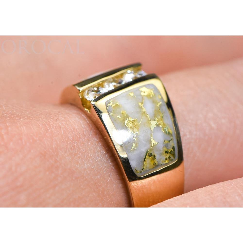 Orocal Gold Quartz Ladies Ring with Diamonds RL470LD45Q-Destination Gold Detectors