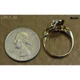 Orocal Gold Quartz Ladies Ring with Diamonds - RL586D10Q-Destination Gold Detectors