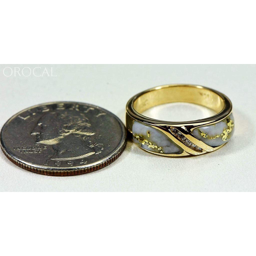 Orocal Gold Quartz Ladies Ring with Diamonds RL610D10Q-Destination Gold Detectors
