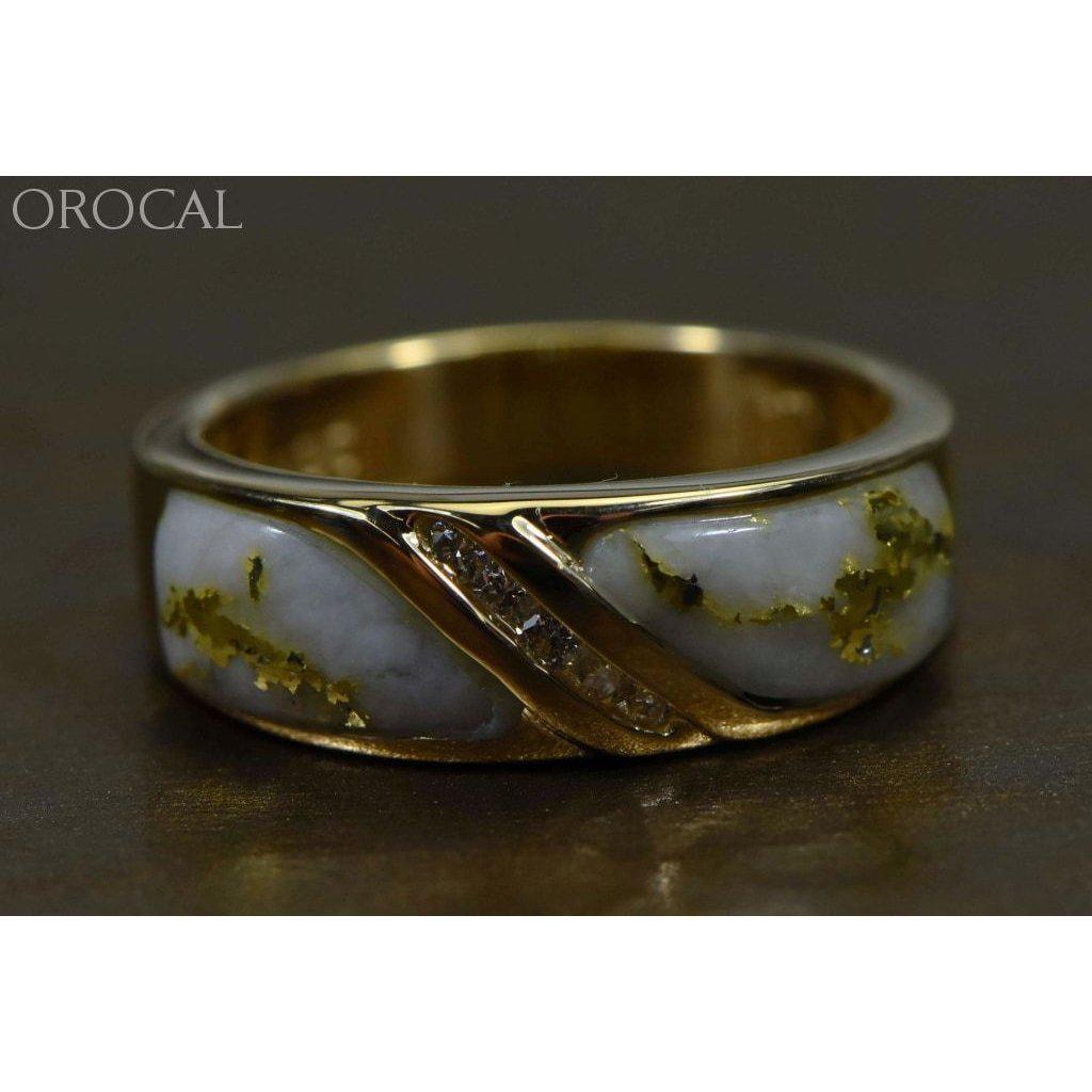 Orocal Gold Quartz Ladies Ring with Diamonds RL610D10Q-Destination Gold Detectors