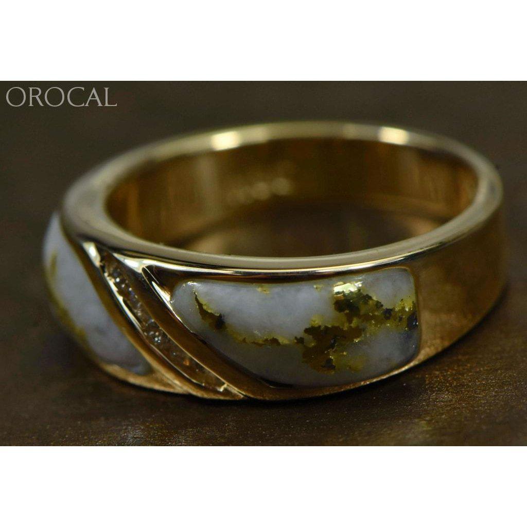 Orocal Gold Quartz Ladies Ring with Diamonds RL610D10Q-Destination Gold Detectors