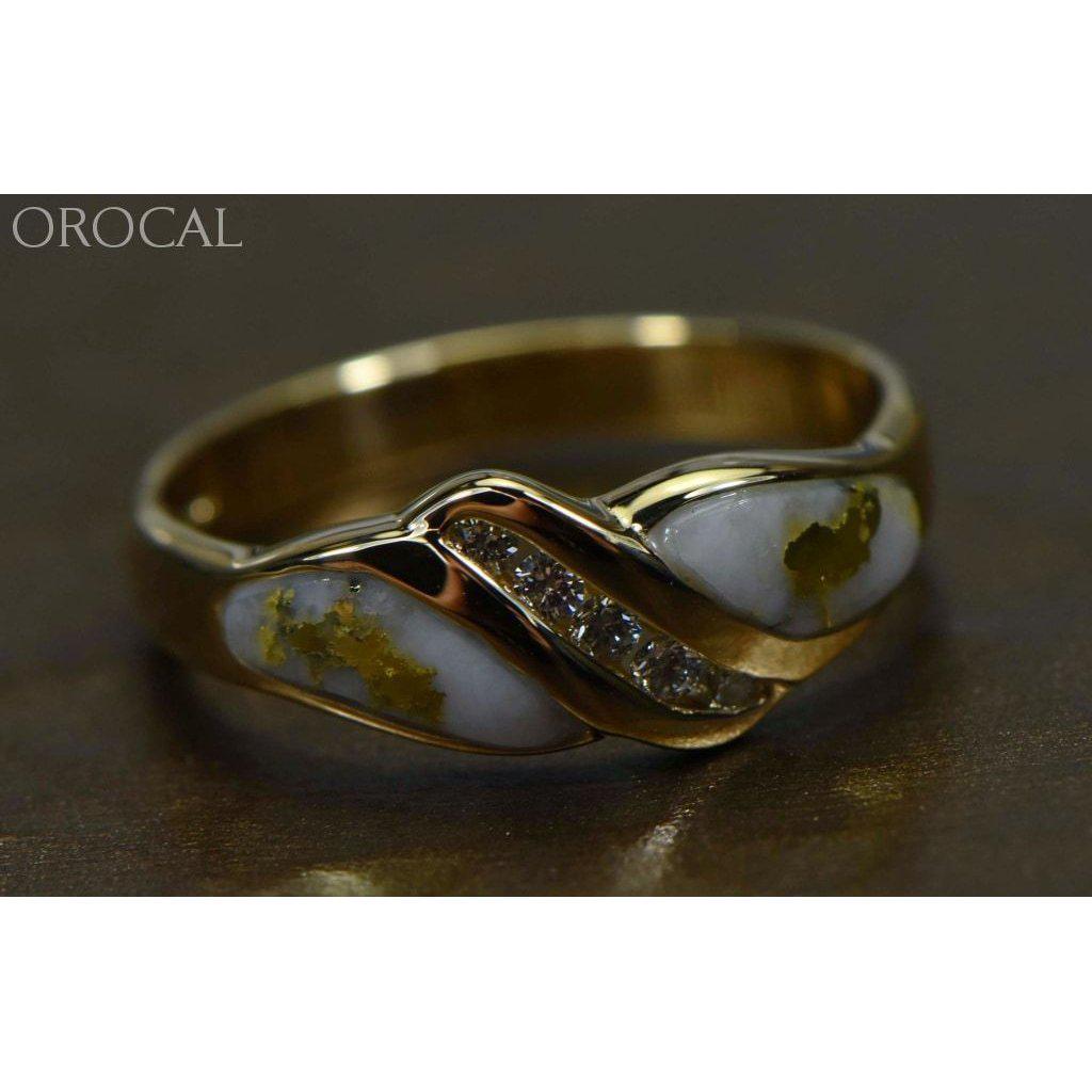 Orocal Gold Quartz Ladies Ring with Diamonds RL612D10Q-Destination Gold Detectors