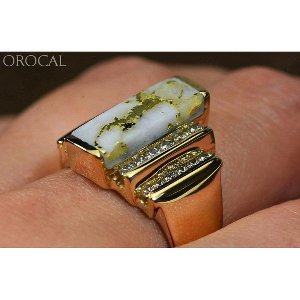 Orocal Gold Quartz Ladies Ring with Diamonds RL639LD80Q-Destination Gold Detectors