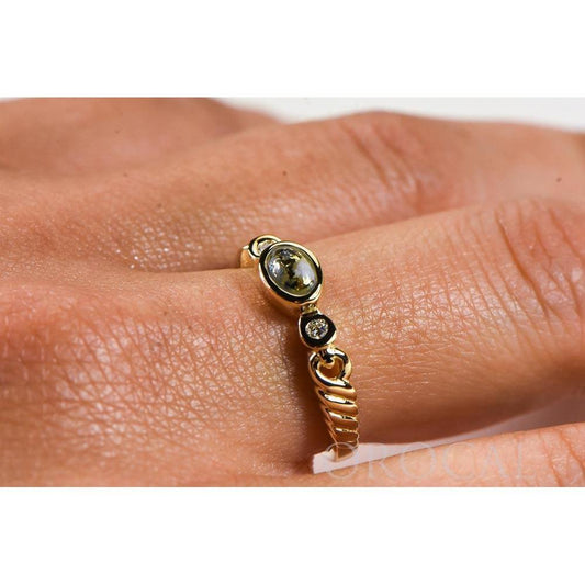 Orocal Gold Quartz Ladies Ring with Diamonds RL691D5Q-Destination Gold Detectors