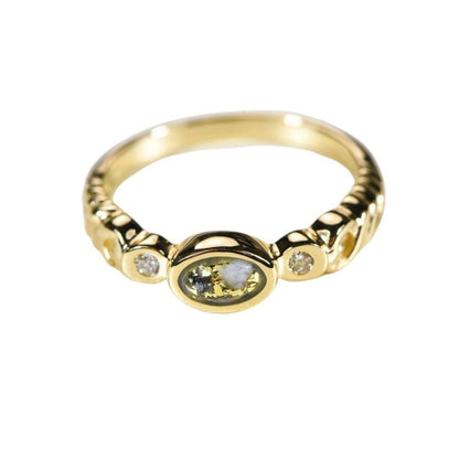 Orocal Gold Quartz Ladies Ring with Diamonds RL691D5Q-Destination Gold Detectors