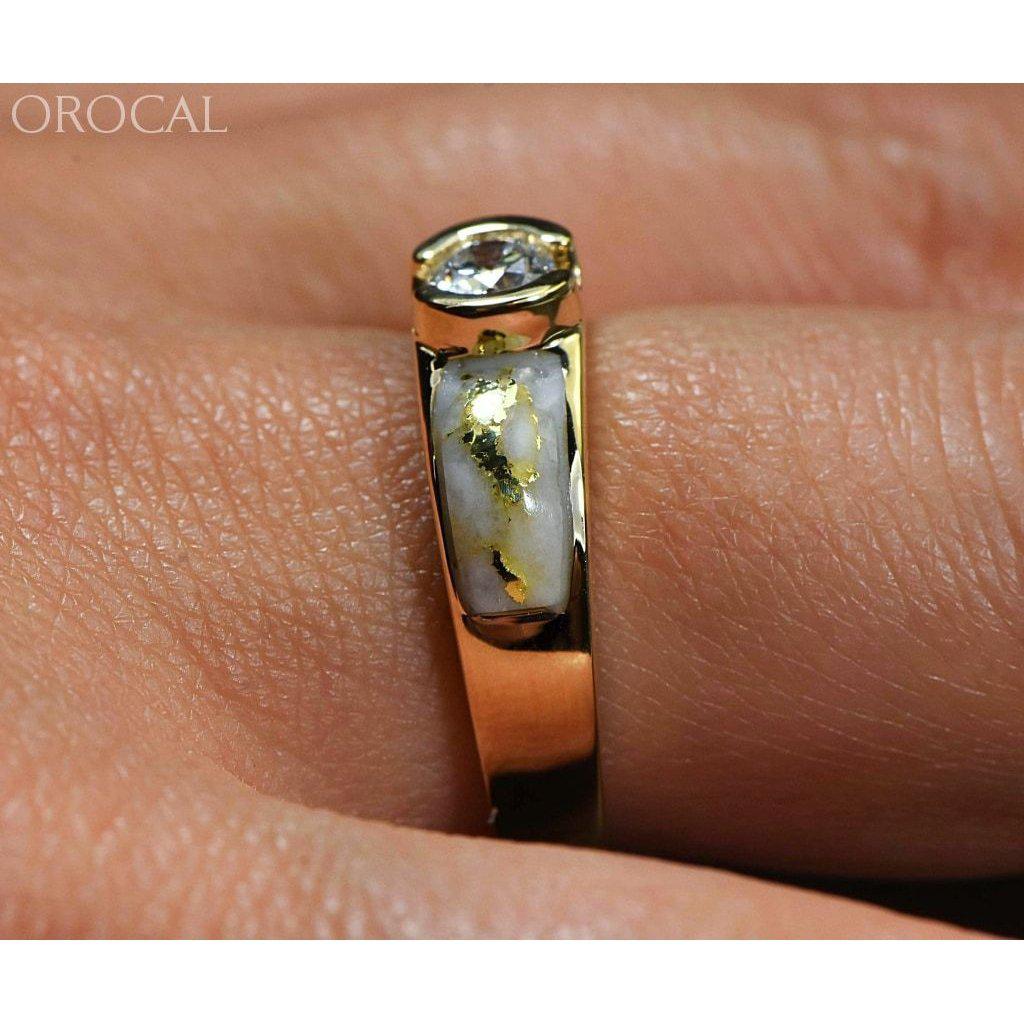 Orocal Gold Quartz Ladies Ring with Diamonds RL728D33Q-Destination Gold Detectors