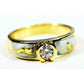 Orocal Gold Quartz Ladies Ring with Diamonds RL728D33Q-Destination Gold Detectors