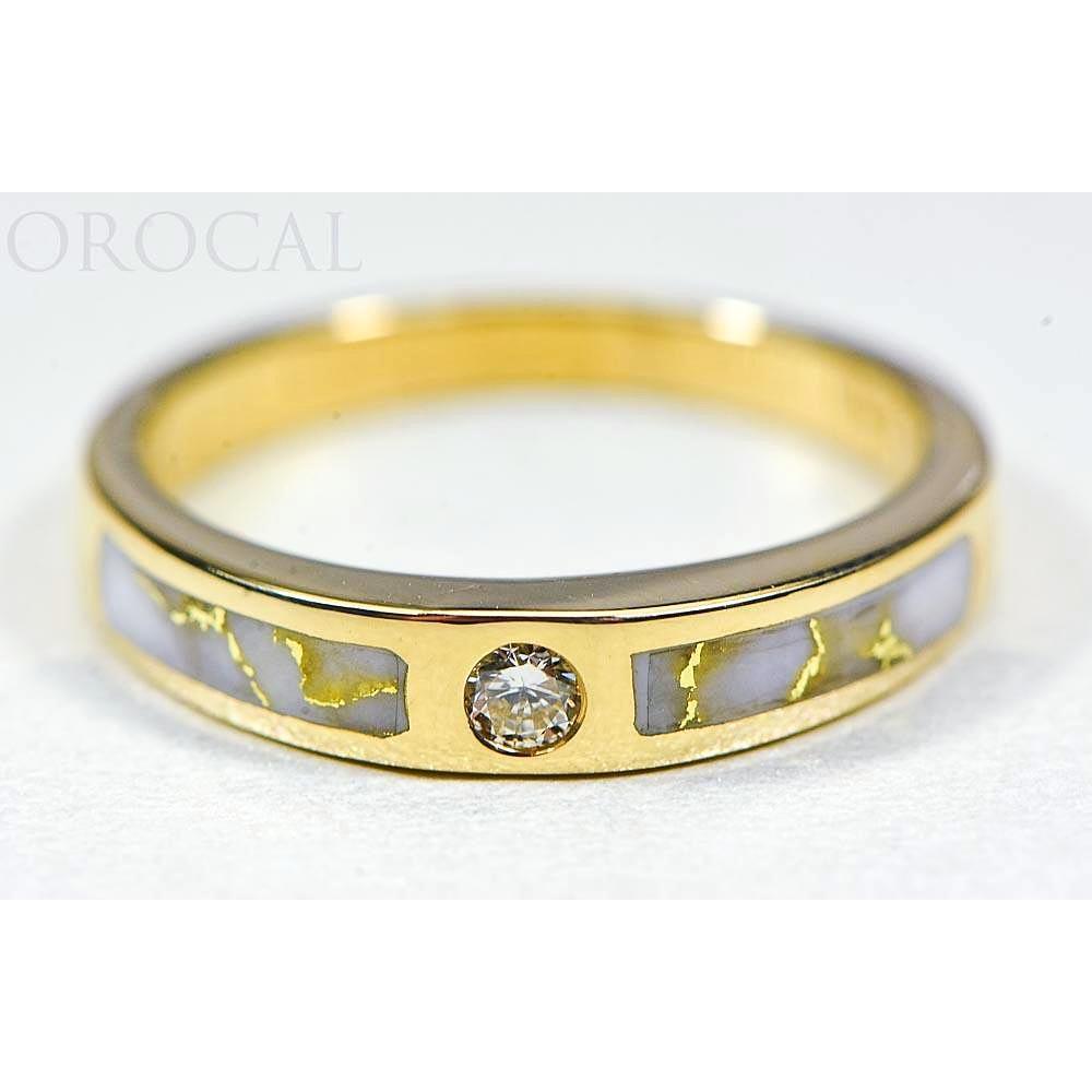 Orocal Gold Quartz Ladies Ring with Diamonds RL728WD7Q-Destination Gold Detectors