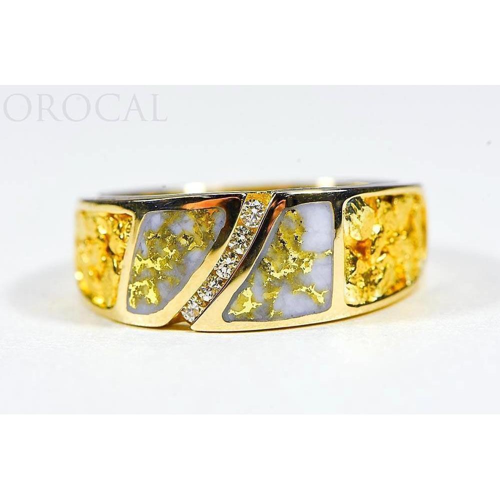Orocal Gold Quartz Ladies Ring with Diamonds RL731D10NQ-Destination Gold Detectors
