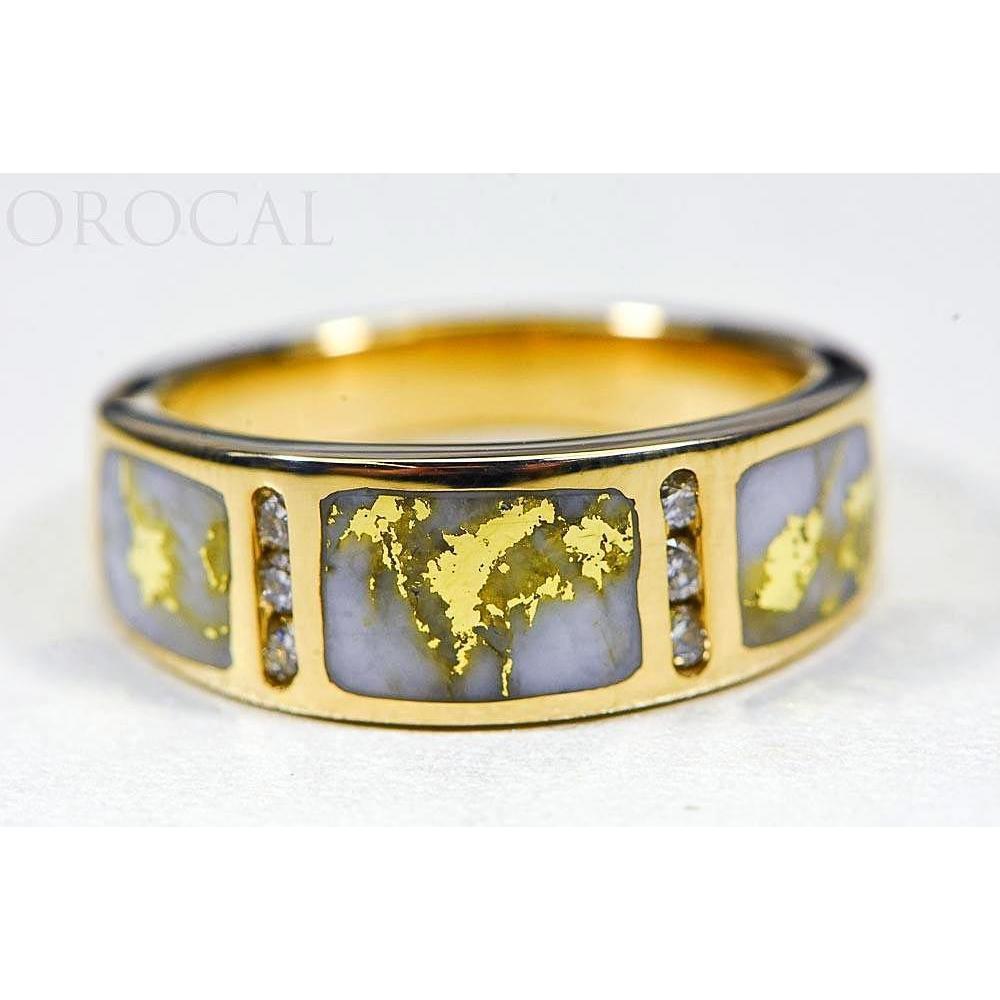 Orocal Gold Quartz Ladies Ring with Diamonds RL732D12Q-Destination Gold Detectors