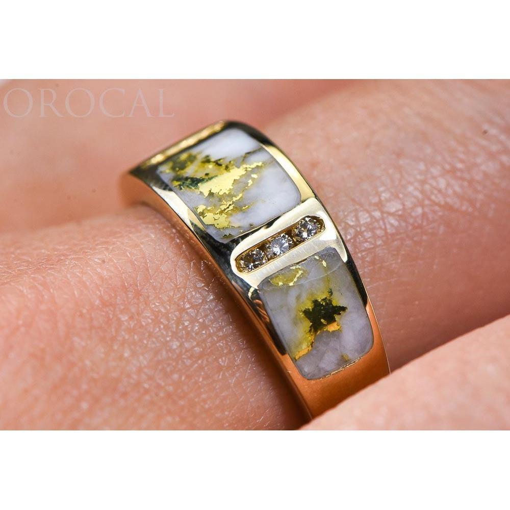 Orocal Gold Quartz Ladies Ring with Diamonds RL732D12Q-Destination Gold Detectors