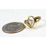 Orocal Gold Quartz Ladies Ring with Diamonds - RL739D3Q-Destination Gold Detectors