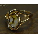 Orocal Gold Quartz Ladies Ring with Diamonds - RL784SDQ-Destination Gold Detectors