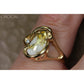 Orocal Gold Quartz Ladies Ring with Diamonds RL784SDQ-Destination Gold Detectors