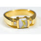 Orocal Gold Quartz Ladies Ring with Diamonds RL842D10Q-Destination Gold Detectors