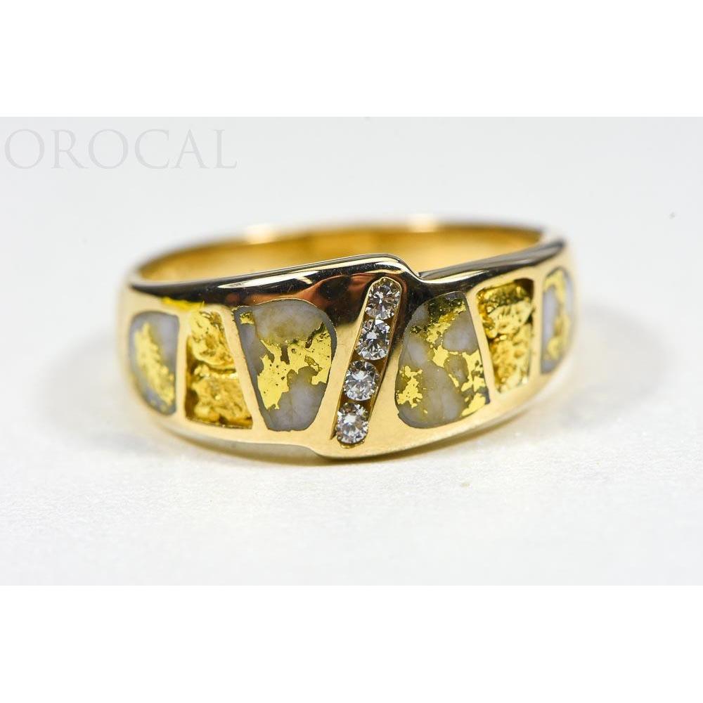 Orocal Gold Quartz Ladies Ring with Diamonds RL882D8NQ-Destination Gold Detectors