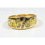 Orocal Gold Quartz Ladies Ring with Diamonds - RL882D8NQ-Destination Gold Detectors