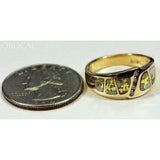 Orocal Gold Quartz Ladies Ring with Diamonds - RL882D8Q-Destination Gold Detectors