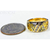 Orocal Gold Quartz Ladies Ring with Diamonds - RL883D20NQ-Destination Gold Detectors