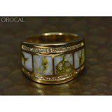 Orocal Gold Quartz Ladies Ring with Diamonds RL892D60Q-Destination Gold Detectors