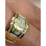 Orocal Gold Quartz Ladies Ring with Diamonds RL892D60Q-Destination Gold Detectors