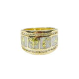 Orocal Gold Quartz Ladies Ring with Diamonds RL892D60Q-Destination Gold Detectors