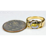Orocal Gold Quartz Ladies Ring with Diamonds - RLDL4D6Q-Destination Gold Detectors