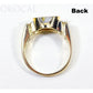 Orocal Gold Quartz Ladies Ring with Diamonds - RLDL4D6Q-Destination Gold Detectors