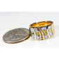 Orocal Gold Quartz Ladies Ring with Diamonds RLDL58D15Q-Destination Gold Detectors