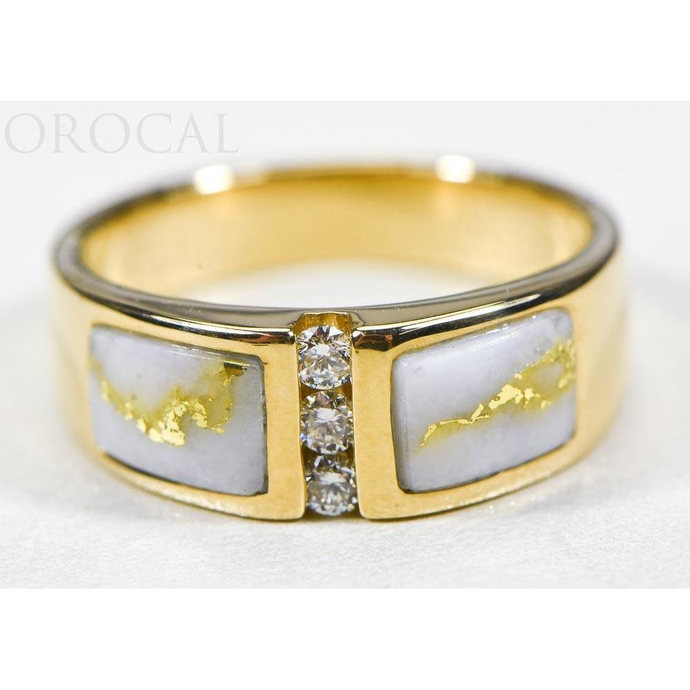 Orocal Gold Quartz Ladies Ring with Diamonds RLL1330DQ-Destination Gold Detectors