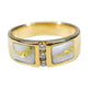Orocal Gold Quartz Ladies Ring with Diamonds RLL1330DQ-Destination Gold Detectors