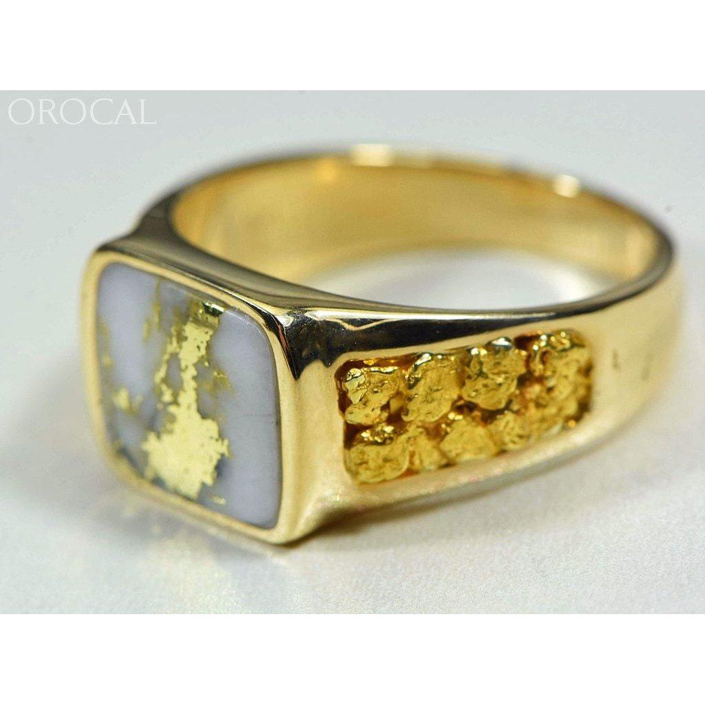 Orocal Gold Quartz Men's Ring RM1003Q-Destination Gold Detectors