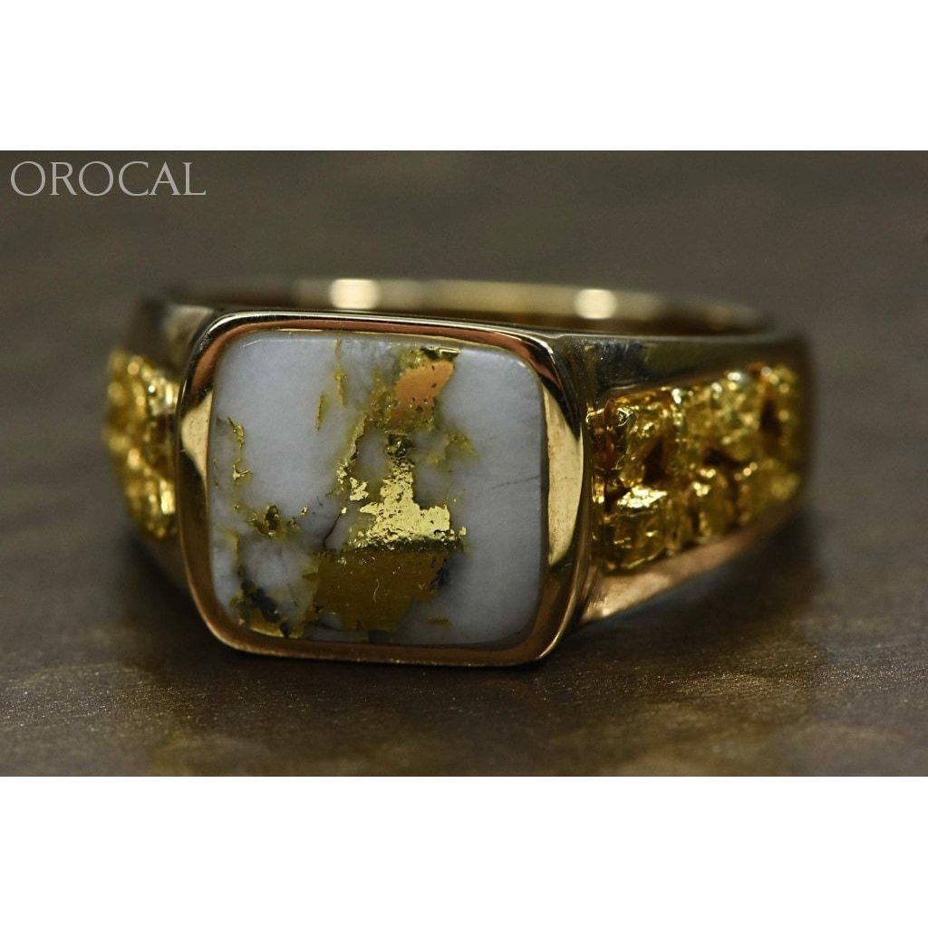 Orocal Gold Quartz Men's Ring RM1003Q-Destination Gold Detectors