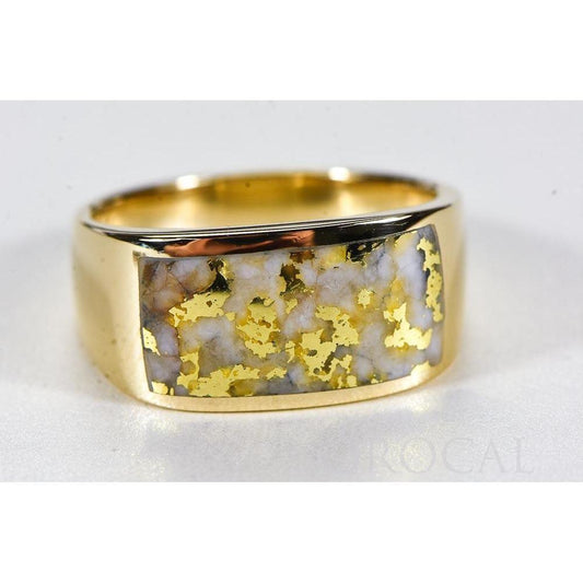 Orocal Gold Quartz Mens Ring RM1005Q-Destination Gold Detectors