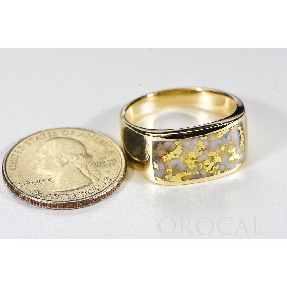 Orocal Gold Quartz Mens Ring RM1005Q-Destination Gold Detectors