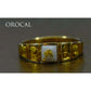 Orocal Gold Quartz Men's Ring RM1045NQ-Destination Gold Detectors