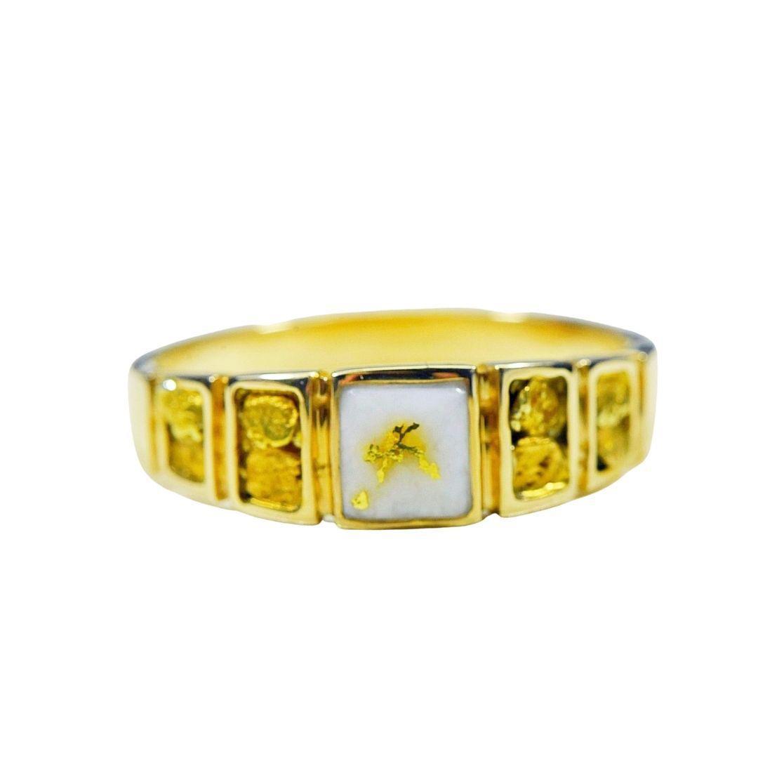 Orocal Gold Quartz Men's Ring RM1045NQ-Destination Gold Detectors