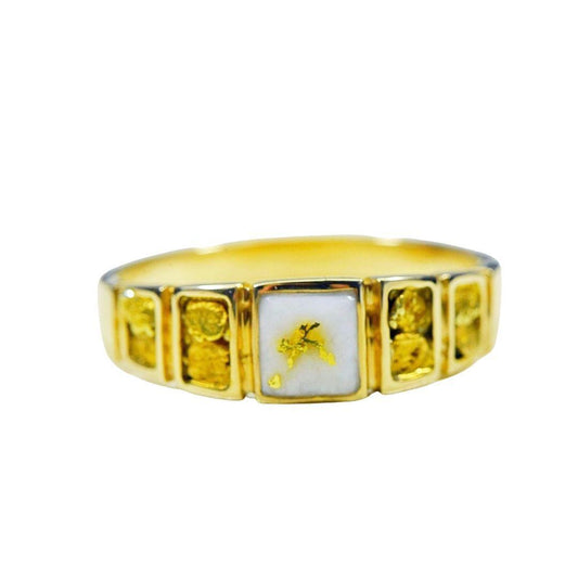 Orocal Gold Quartz Men's Ring RM1045NQ-Destination Gold Detectors