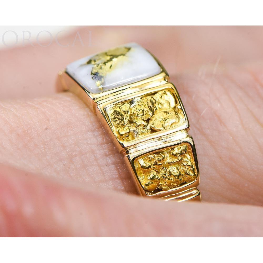 Orocal Gold Quartz Men's Ring RM1046NQ-Destination Gold Detectors