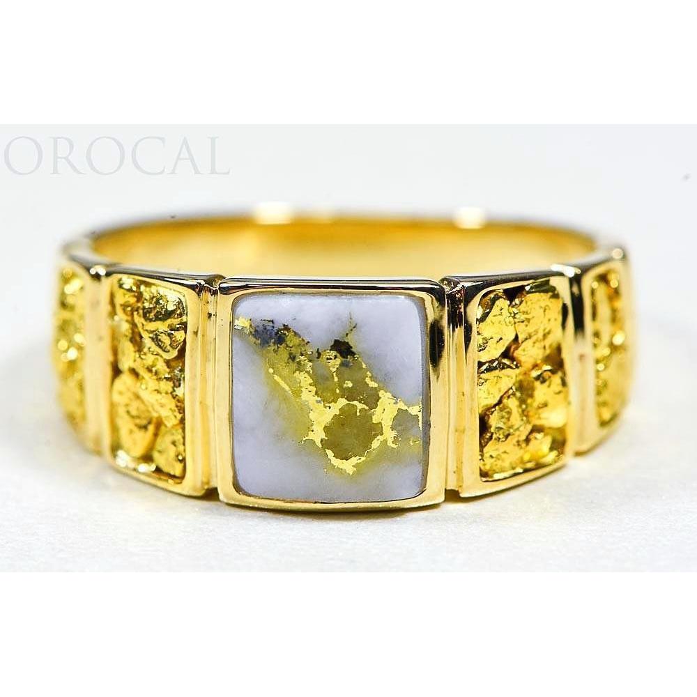 Orocal Gold Quartz Men's Ring RM1046NQ-Destination Gold Detectors