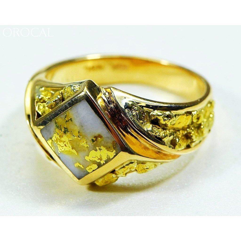 Orocal Gold Quartz Men's Ring RM1083NQ-Destination Gold Detectors