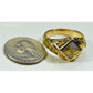 Orocal Gold Quartz Men's Ring RM1083NQ-Destination Gold Detectors