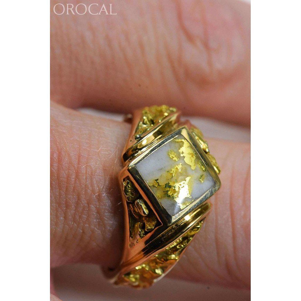 Orocal Gold Quartz Men's Ring RM1083NQ-Destination Gold Detectors